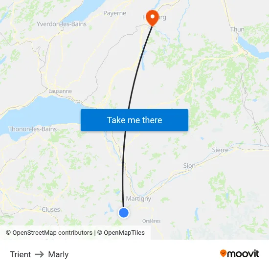 Trient to Marly map