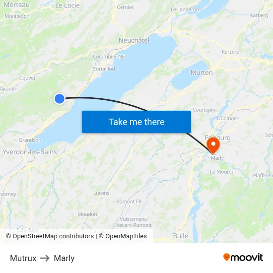 Mutrux to Marly map