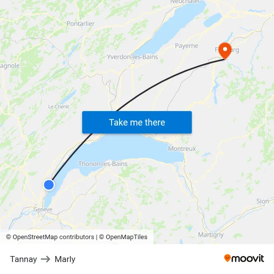 Tannay to Marly map