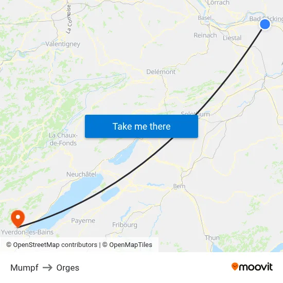 Mumpf to Orges map