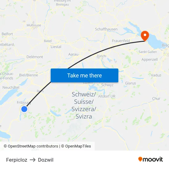 Ferpicloz to Dozwil map