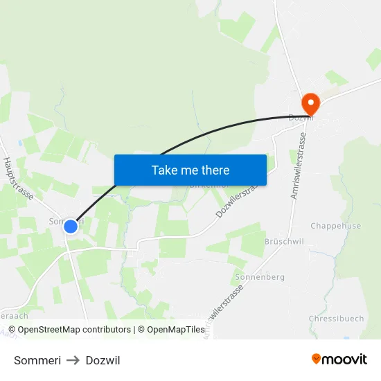 Sommeri to Dozwil map