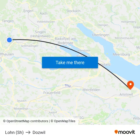 Lohn (Sh) to Dozwil map