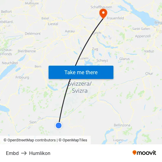 Embd to Humlikon map