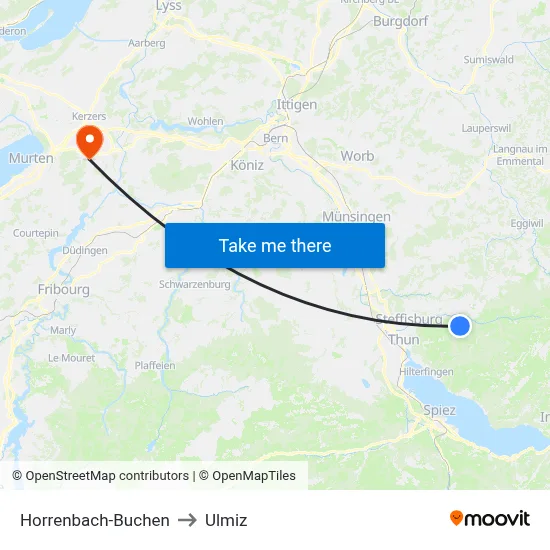 Horrenbach-Buchen to Ulmiz map