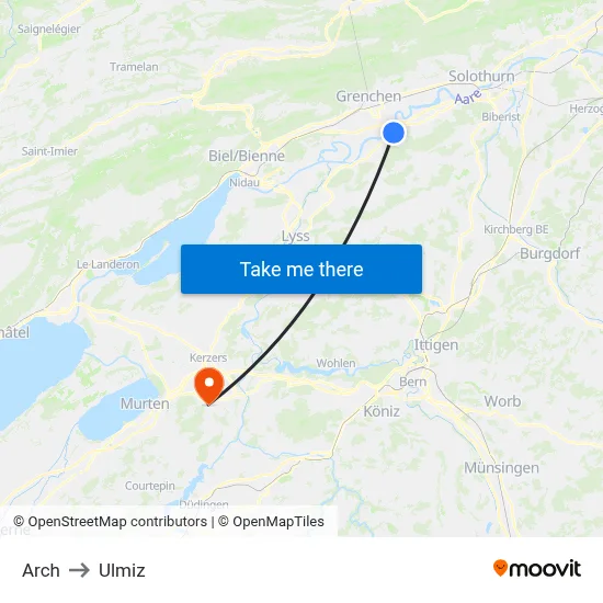 Arch to Ulmiz map