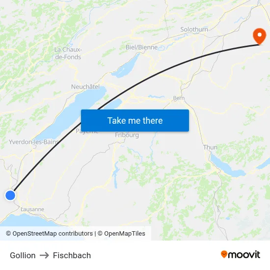 Gollion to Fischbach map
