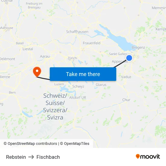 Rebstein to Fischbach map