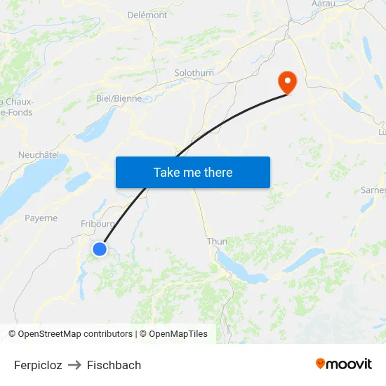 Ferpicloz to Fischbach map