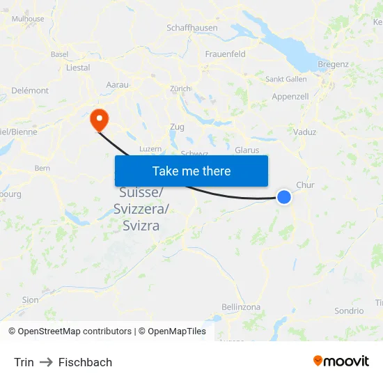 Trin to Fischbach map