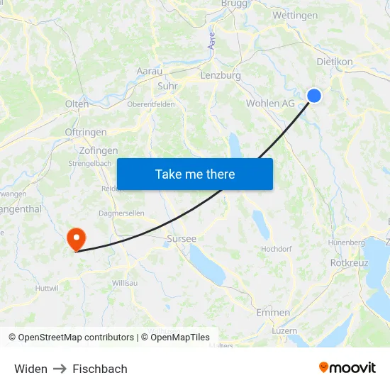 Widen to Fischbach map