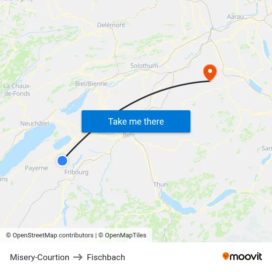Misery-Courtion to Fischbach map