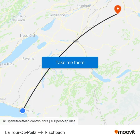 La Tour-De-Peilz to Fischbach map