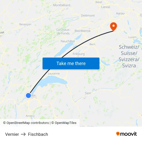 Vernier to Fischbach map