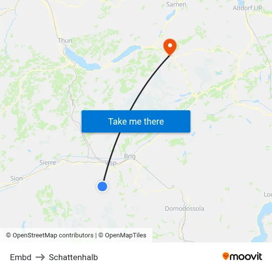 Embd to Schattenhalb map