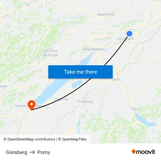 Günsberg to Pomy map