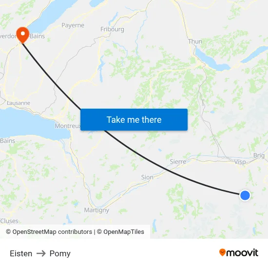 Eisten to Pomy map
