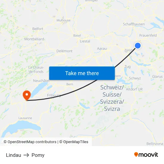 Lindau to Pomy map