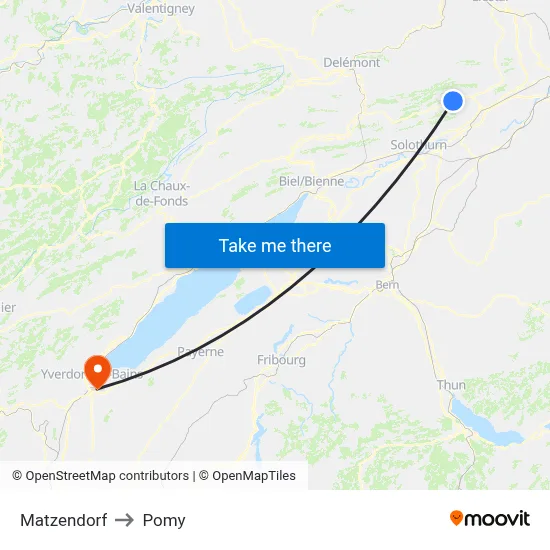 Matzendorf to Pomy map