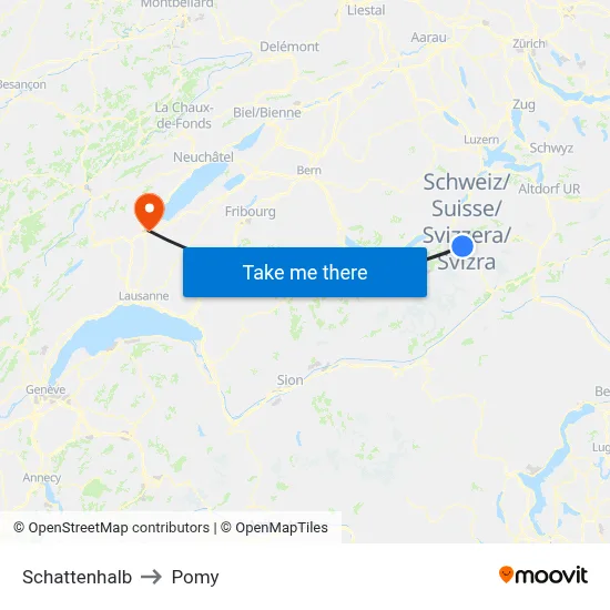 Schattenhalb to Pomy map