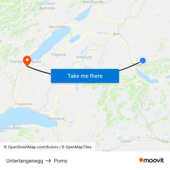 Unterlangenegg to Pomy map
