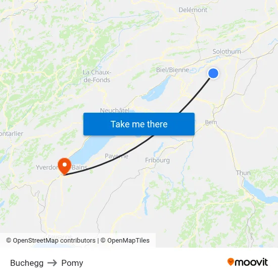 Buchegg to Pomy map