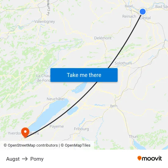 Augst to Pomy map