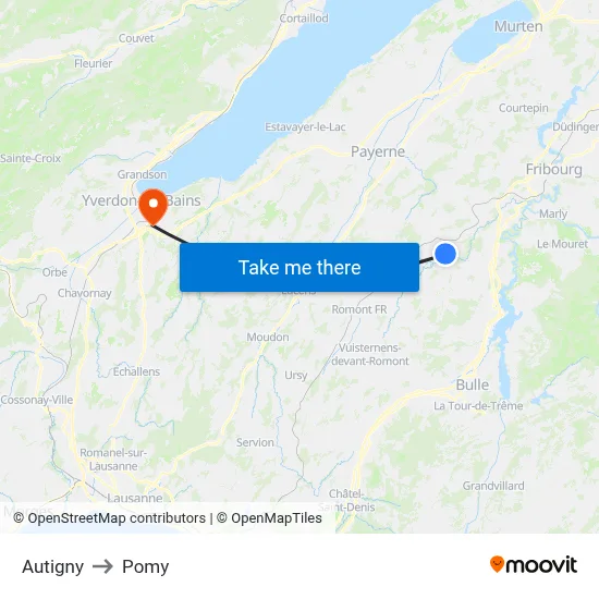 Autigny to Pomy map