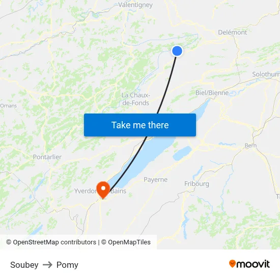 Soubey to Pomy map