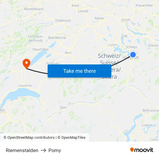 Riemenstalden to Pomy map