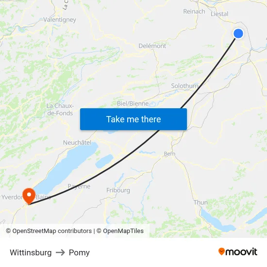 Wittinsburg to Pomy map