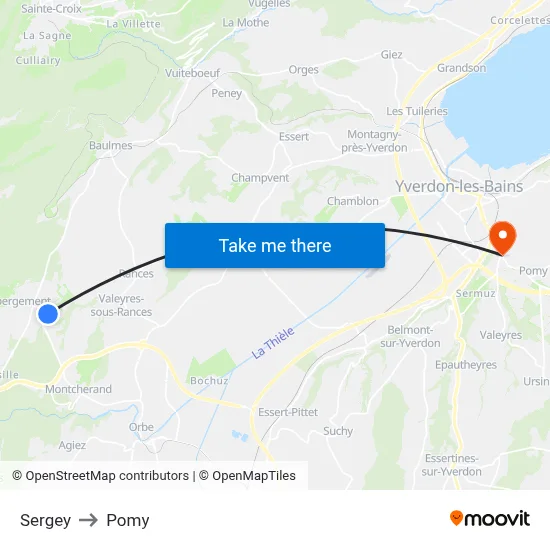 Sergey to Pomy map