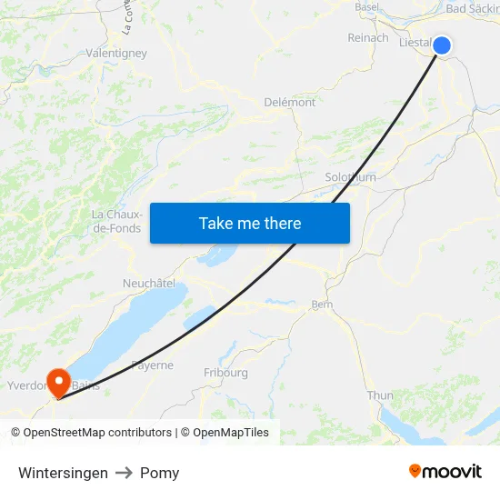 Wintersingen to Pomy map