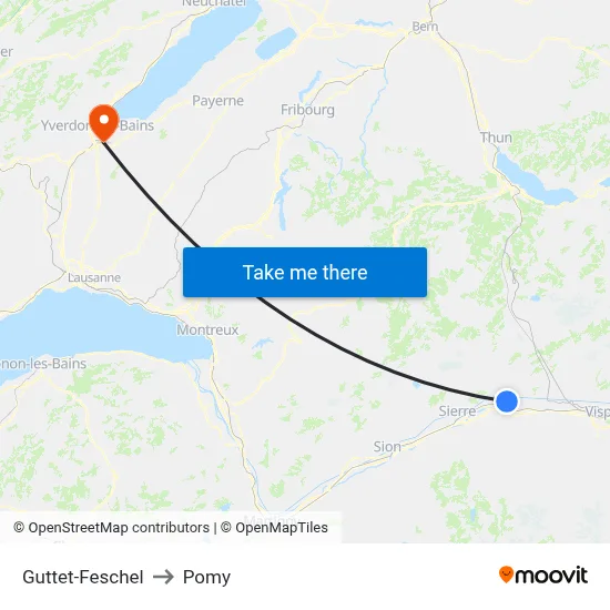 Guttet-Feschel to Pomy map