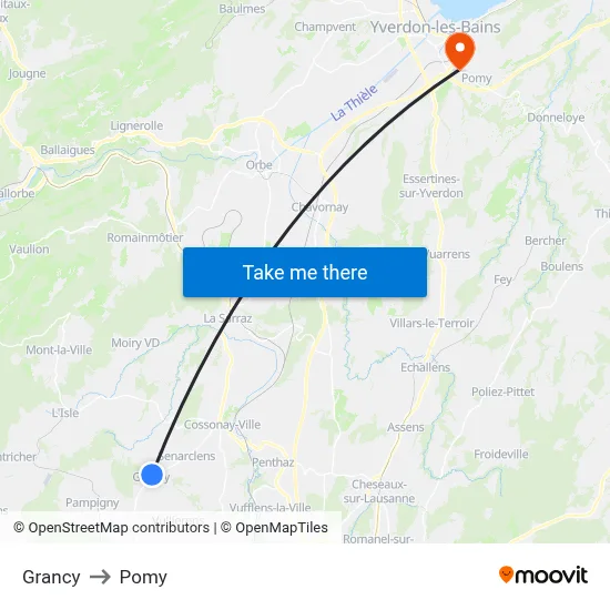 Grancy to Pomy map