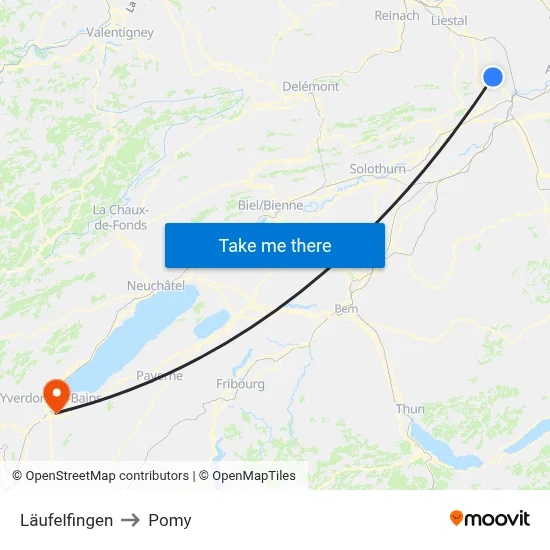 Läufelfingen to Pomy map