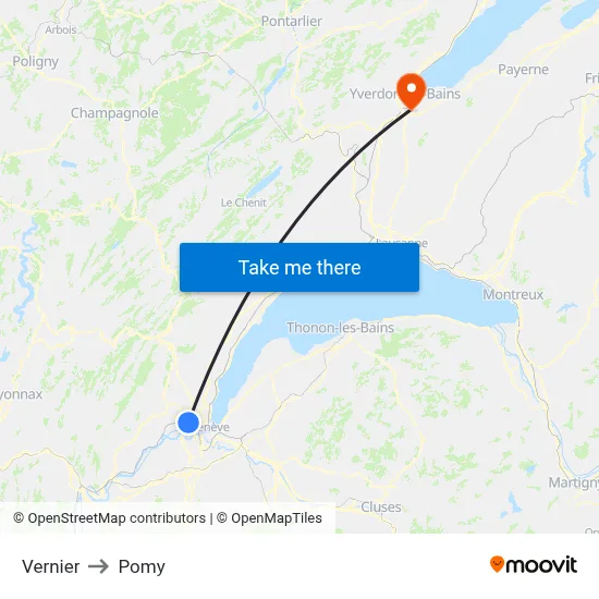 Vernier to Pomy map