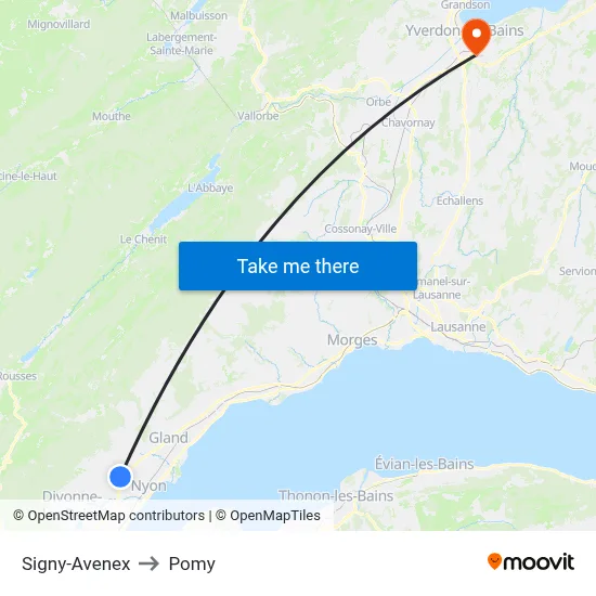 Signy-Avenex to Pomy map