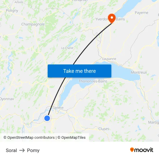 Soral to Pomy map
