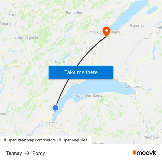 Tannay to Pomy map
