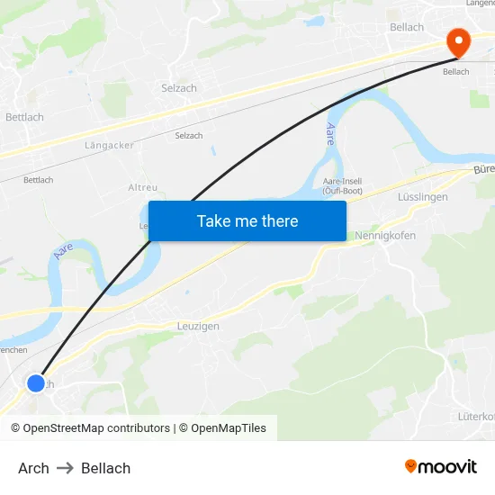 Arch to Bellach map