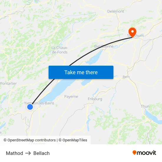 Mathod to Bellach map