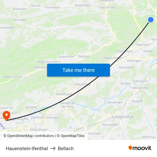 Hauenstein-Ifenthal to Bellach map