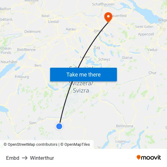 Embd to Winterthur map