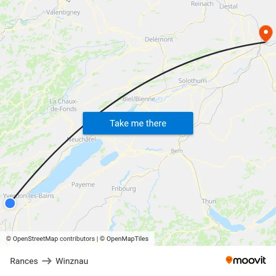 Rances to Winznau map