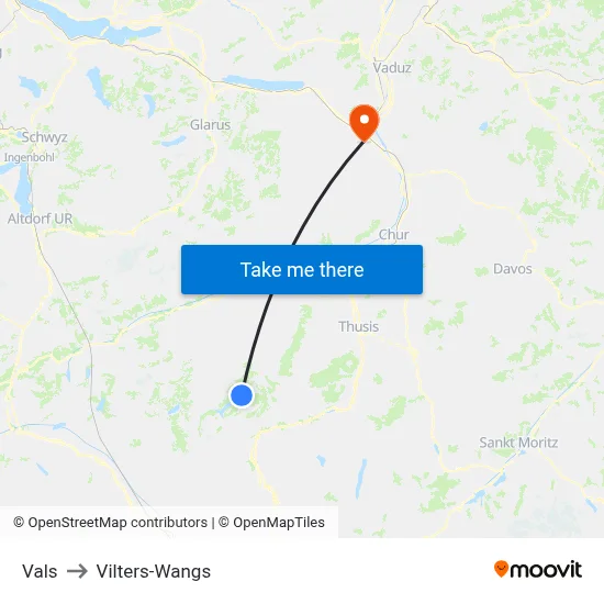 Vals to Vilters-Wangs map