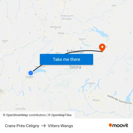 Crans-Près-Céligny to Vilters-Wangs map