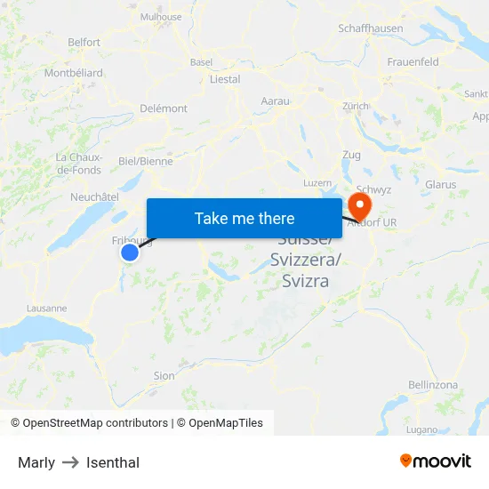Marly to Isenthal map