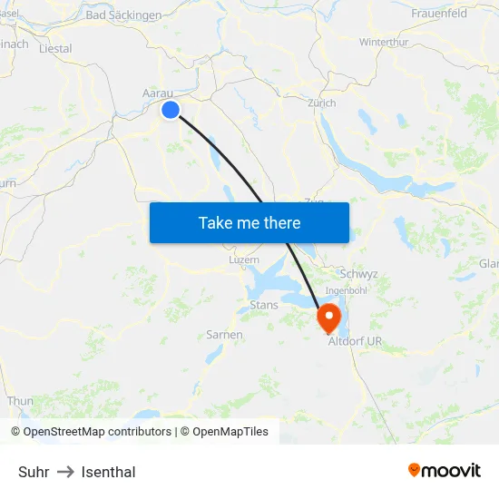 Suhr to Isenthal map
