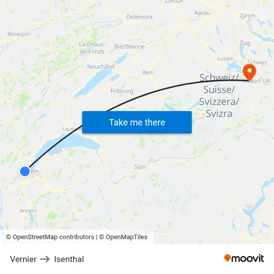 Vernier to Isenthal map